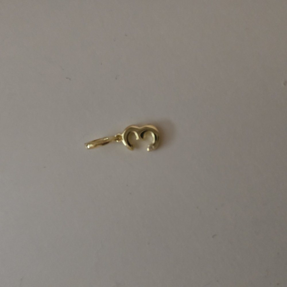 Baublebar Gold #3 Pendant Charm
